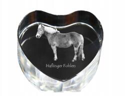 Art-Dog Ló Haflinger kristály szív fényképpel, asztali dísz (5055882447295)