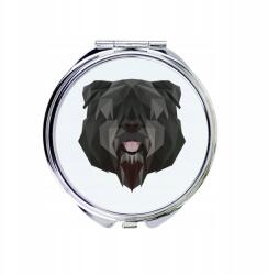  Bouvier kompakt zsebtükör geometrikus kutyával (5056739225837)