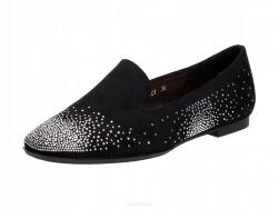 Sergio Leone Balerina félcipő Sergio Leone méret39 Fekete Strassz (bl-601)