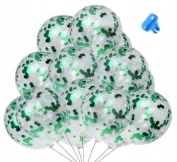  Lufik Átlátszó Zöld Konfetti Születésnap Esküvő Party Esküvő 50 db