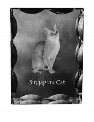 Art-Dog Szingapúri macska fotó díszes kristályban, ajándéktárgy, lakásdekoráció (5055882449848)