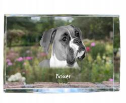 Art-Dog Boxer kép kutya kristály, ajándéktárgy, trófea, köszönetnyilvánítás, szobor (5055882465572)