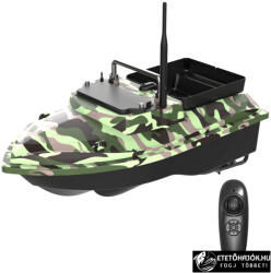 Flytec V050 Camou Horgász Etetőhajó Ajándék Akkumulátorral
