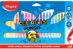Maped Color Peps Filctoll Készlet 28 Mm Kimosható Jungle 24 Különböző Szín (IMA845422)