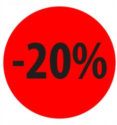 Print&Stick Promóciós címkék 480db "Kedvezmény -20% (60122)