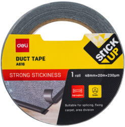 Deli Ragasztószalag Szövetes 48 mm x20 m 230 mic PE Fekete (DEA616)