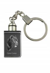 Art-Dog Cane Corso kristály kulcstartó kutya kulcstartó fényképpel megvilágított (5055882426627)