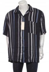 Celio férfi rövid ujjú ing, fekete, csíkos, XL