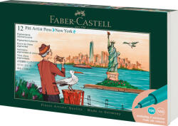 Faber-Castell Művészfilctoll Készlet 12 Darab/Készlet Pitt Artist Pen City New York (FC267135)