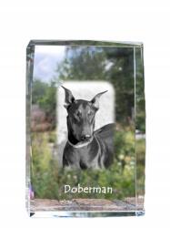 Art-Dog Doberman kutya kép kristályban, ajándéktárgy, trófea, köszönetajándék (5055882465664)