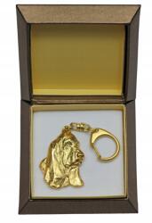 Art-Dog Basset Hound aranyozott kutya kulcstartó díszdobozban, kulcstartó (5906111206049)