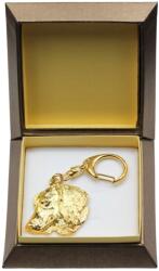 Art-Dog Tacskó hosszú szőrű aranyozott kutya kulcstartó ajándékdobozban (5906111205714)