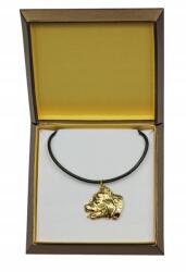 Art-Dog Pitbull Pit Bull aranyozott nyaklánc kutya medál díszdobozban (5906111284818)