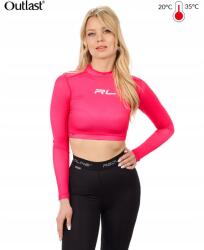 Red Line Outlast Venus Sport crop top hosszú ujjú termoaktív fehérnemű Rózsaszín