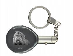 Art-Dog Barbet kristály kulcstartó kutya képpel, kulcstartó, medál (5055882430983)