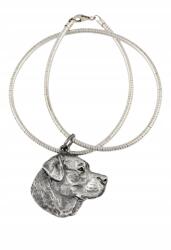 Art-Dog Labrador retriever nyaklánc kutyával, medál ezüst kígyó láncon (5906111282432)