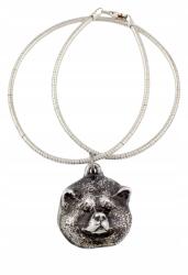 Art-Dog Akita nyaklánc kutyával, medál ezüst kígyó láncon (5906111282418)