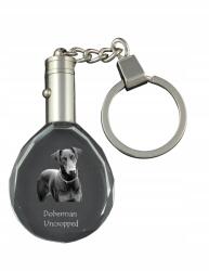 Art-Dog Doberman kristály kulcstartó kutya fotóval, kulcstartó, medál (5055882430167)