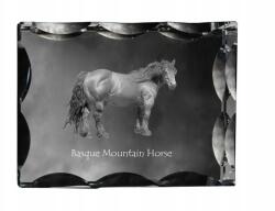 Art-Dog Baszk hegyi ló fotó díszes kristályban, ajándéktárgy, lakásdekoráció (5055882450271)