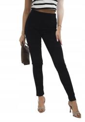 Kesi Pamut nadrág strasszokkal a hátsó zsebeken, fekete, S