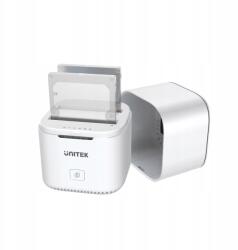 Unitek S1105B01 Dual Bay klónozó állomás Sata USB3.0 Uasp 2.5 gyors (S1105B01-EU)