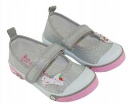 Badoxx Gyerek tépőzáras tornacipő iskolai papucs 3SP714LS r25 (3SP714LS SREBRNY)