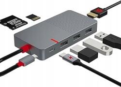 Anyplus HT-006-07 Usb C Hub 7 Az 1-BEN Hdmi Kártyaolvasó, 3 Usb Port 3.0, 100W (6911782789110)