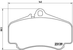 BREMBO Fékbetét készlet BREMBO P 65 011 for PORSCHE (P 65 011)