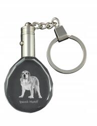 Art-Dog Spanyol masztiff kristály kulcstartó kutya képpel, kulcstartó medál (5055882431287)