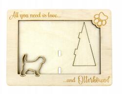 Art-Dog Otterhound gravírozott képkeret kutyával, kutya neve, formátum 10x15 cm (5906111216635)