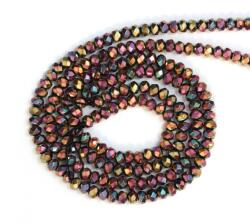 Hematit Multicolor Rondel Fatetat 4x4x3 mm - Margele Pietre Semipretioase pentru Bijuterii