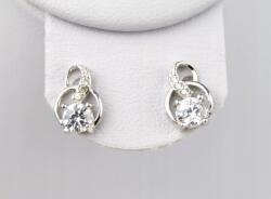 Ezüst fülbevaló cirkóniákkal F124