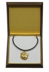 Art-Dog Mopsz, Pug aranyozott nyaklánc medál kutyával ajándékdobozban (5906111285044)