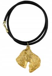 Art-Dog Kerry Blue terrier aranyozott kutya nyaklánc, szíj medál (5906111286133)