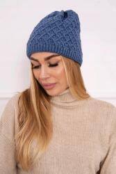 Kesi K204 kockás polár sapka, farmer