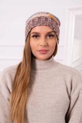 Kesi Monika polár sapka K256 mustár+barna