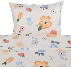 Takoy Pamut ágyneműhuzat kiságyba 135x100 cm gyerek virágok bézs alapon