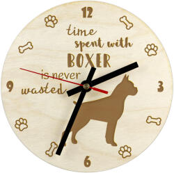  Boxer gravírozott kutyaóra, átmérő 30 cm, kutya neve (5906111249855)