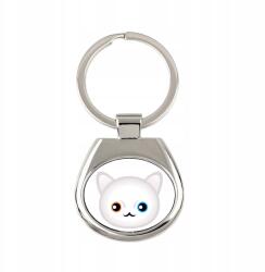 Art-Dog Khao Manee macska kulcstartó, grafikai kulcstartó, medál (5056739255308)