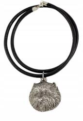 Art-Dog West Highland White terrier nyaklánc kutyával, szíjas medál (5906111280643)