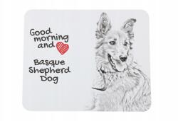 Art-Dog Baszk juhászkutya egérpad kutyával, saját fotóval (5055882491670)