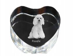 Art-Dog Uszkár kristály szív, dísz, ajándéktárgy kutya fotóval (5055882444836)