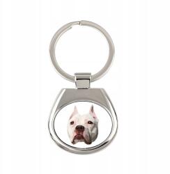 Art-Dog Pitbull, Pit Bull kutya kulcstartó, grafikai kulcstartó, kitűző (5056739219638)