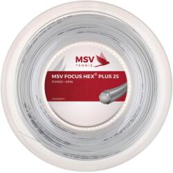 MSV Racordaj tenis MSV Focus Hex Plus 25 (200 m) - white (7088/7086/7092)