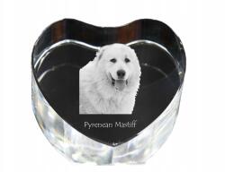 Art-Dog Pireneusi masztiff kristály szív, dísz, kutya fénykép ajándéktárgy (5055882446410)