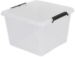 Oct Tároló doboz fedél 32 liter átlátszó Holly (oct_poj_tra_32l)