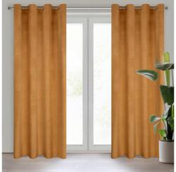 EUROFIRANY Melanie bársony sötétítő függöny Mézsárga 140x250 cm