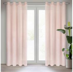 EUROFIRANY Rebecca fényáteresztő függöny finom esőszerkezettel Rózsaszín 140x250 cm