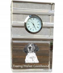  Treeing Walker Coonhound kristály asztali karóra az Ön fényképével (5060381108394)