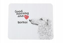 Art-Dog Orosz agár borzoj egérpad kutyával, az Ön fényképével (5055882490550)